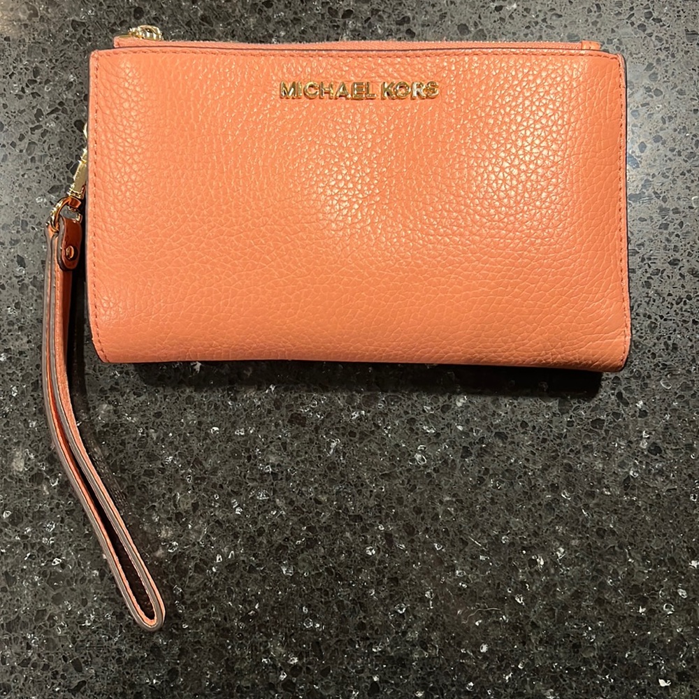 Michael Kors leather smartphone wallet